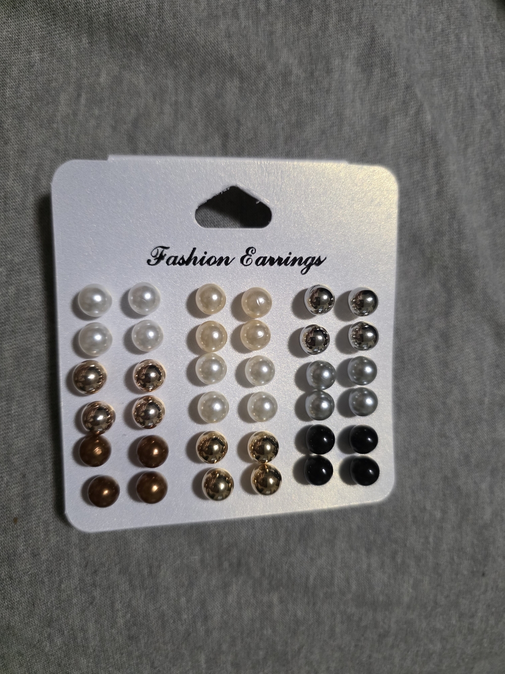 Multi-Color Pearl and Stud Set